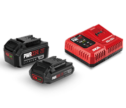 A variety of SKIL PWRCore X batteries